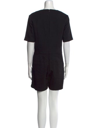 Adam Lippes Wool Scoop Neck Romper
