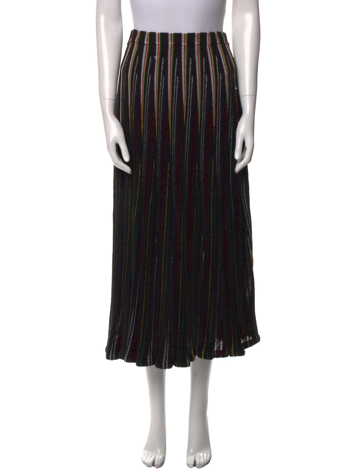 Adam Lippes Striped Midi Length Skirt