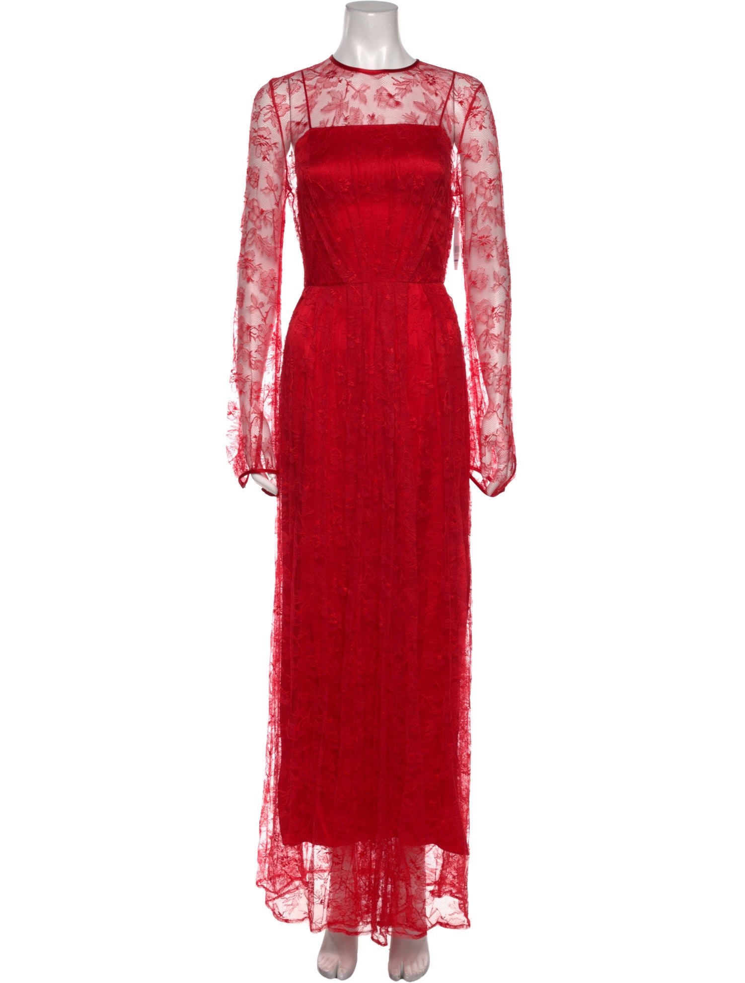 Adam Lippes Lace Pattern Long Dress w/ Tags