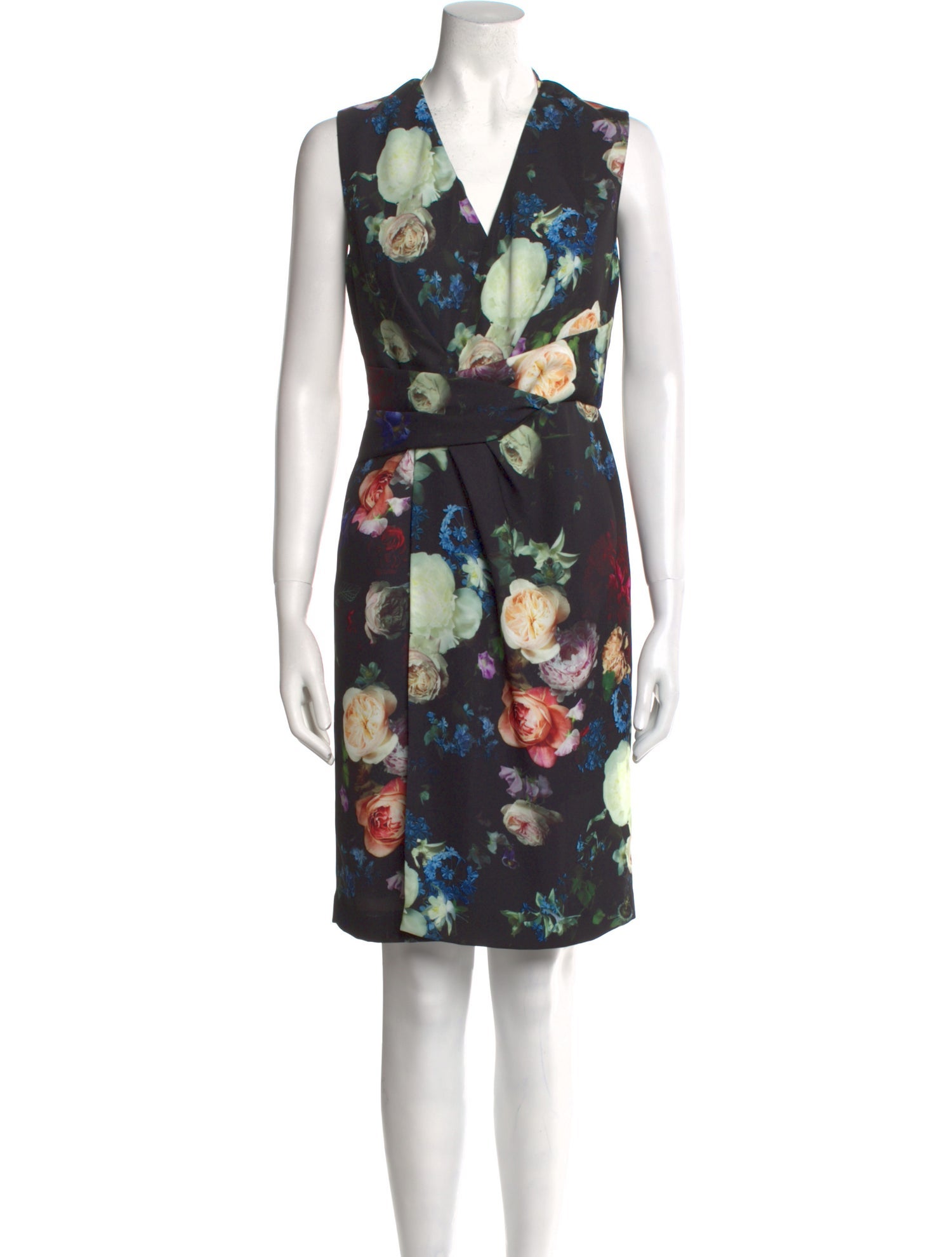 Adam Lippes Floral Print Knee-Length Dress
