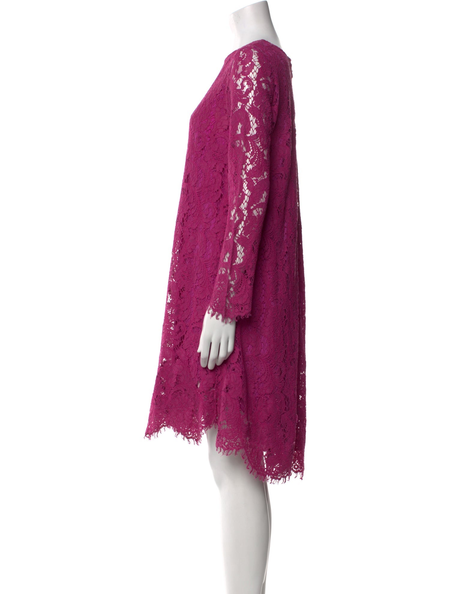Adam Lippes Lace Pattern Knee-Length Dress