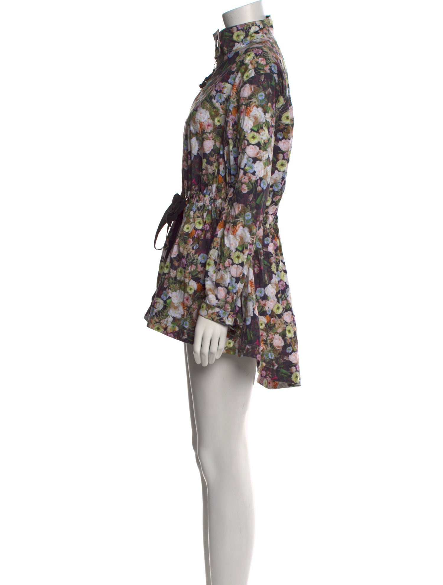 Adam Lippes Floral Print Mini Dress