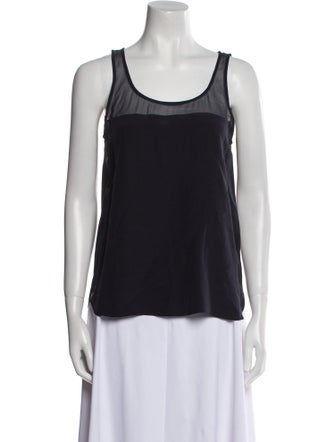 Adam Lippes Silk Scoop Neck Top