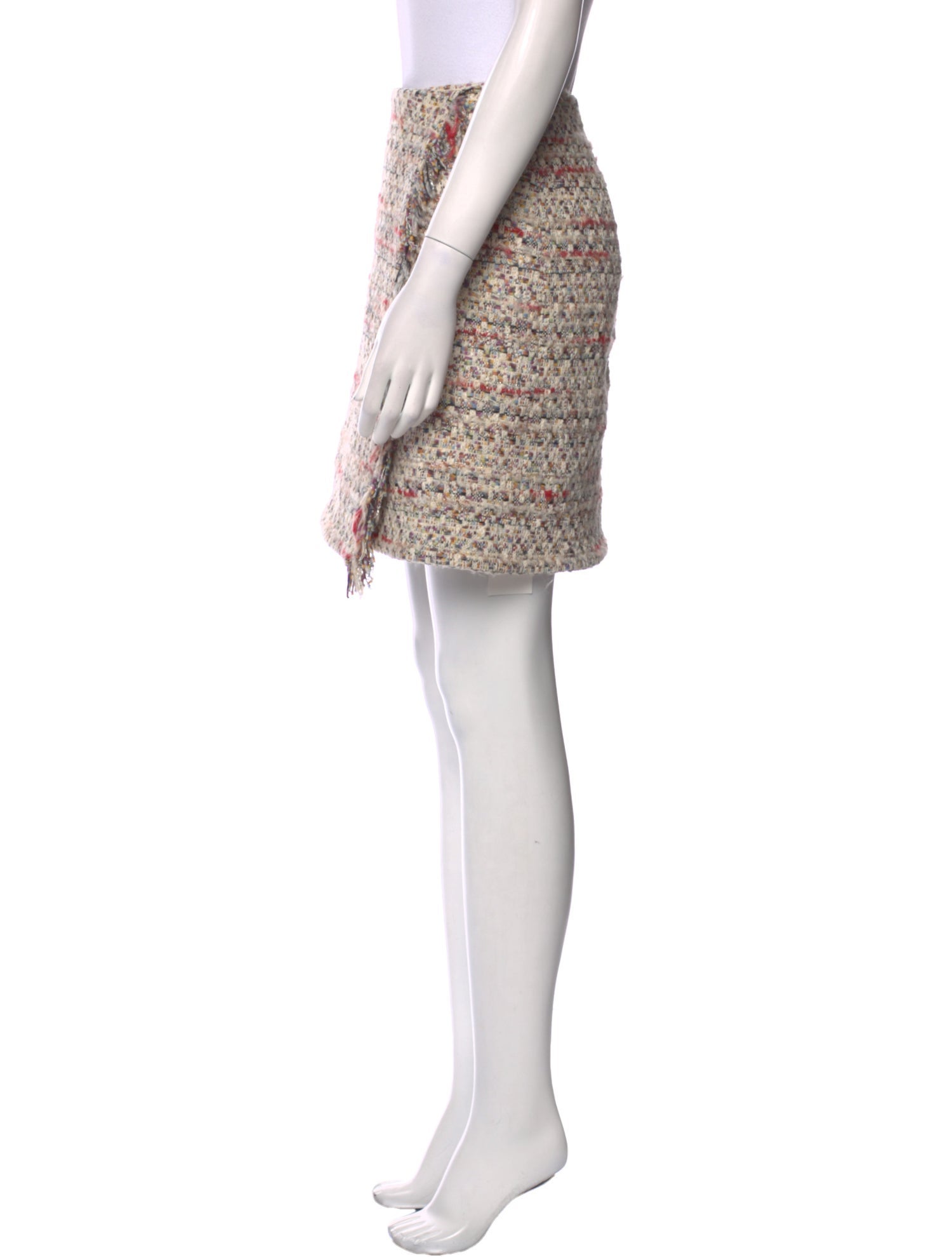 Adam Lippes Tweed Pattern Mini Skirt