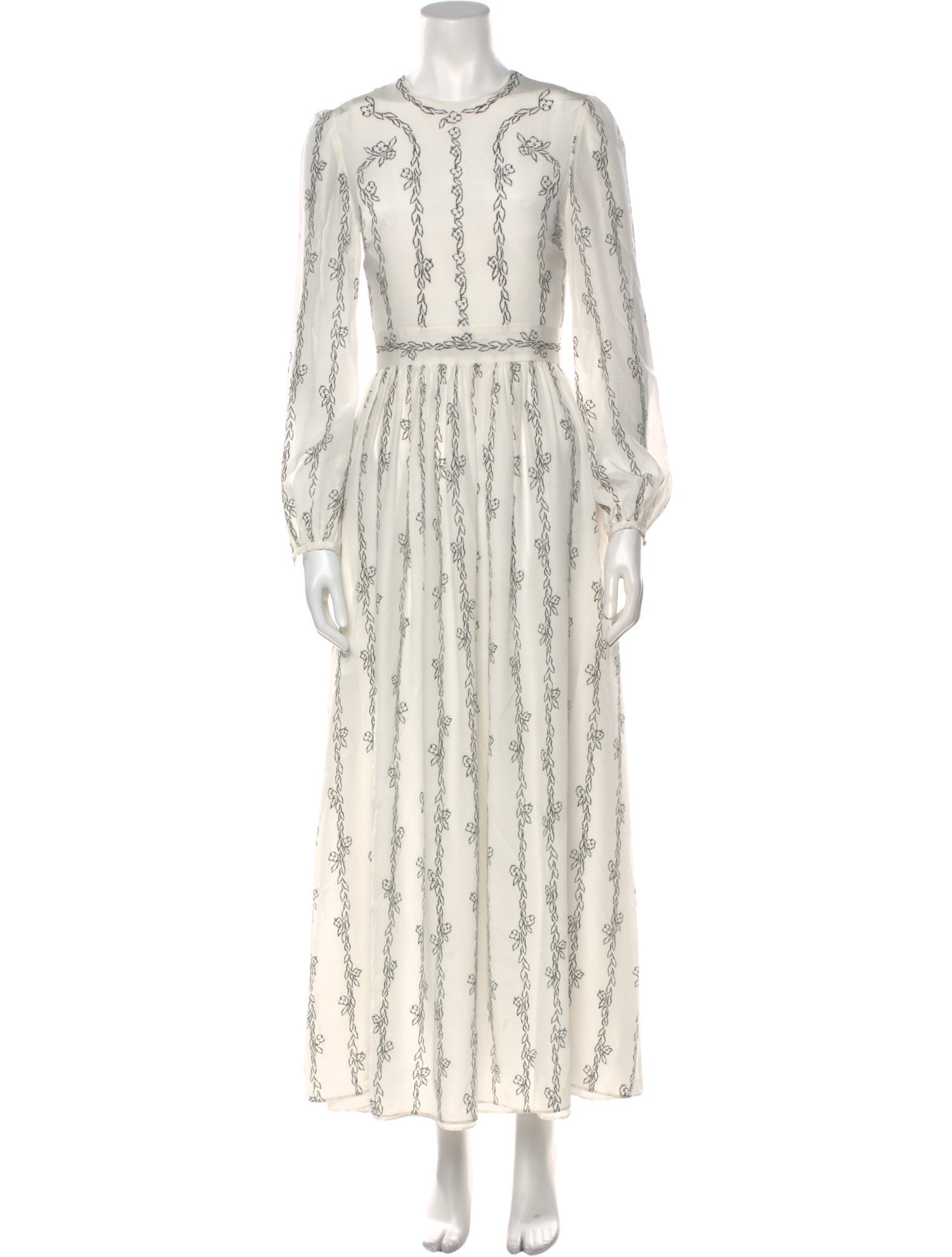 Adam Lippes Printed Long Dress