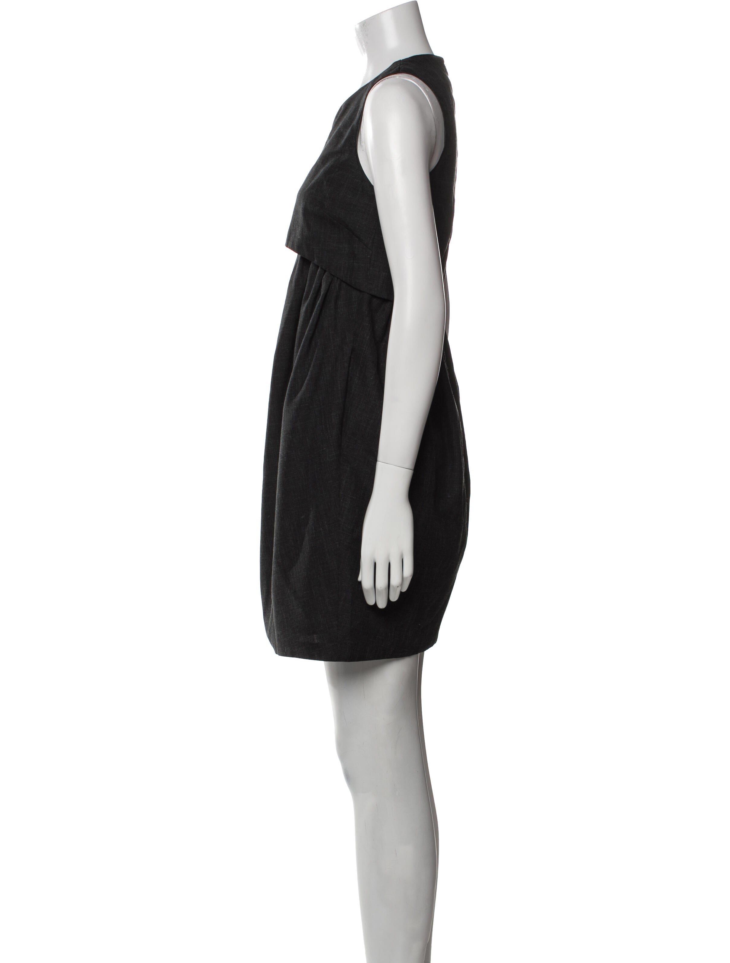 Adam Lippes Virgin Wool Mini Dress