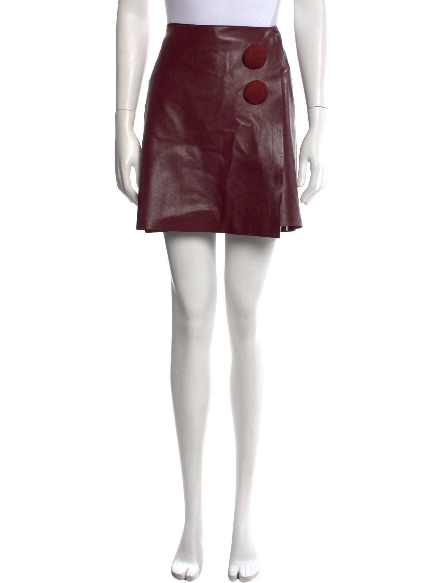 Adam Lippes Leather Mini Skirt