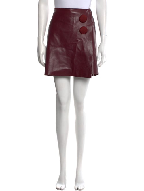 Adam Lippes Leather Mini Skirt