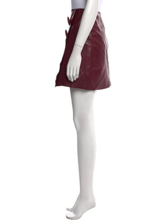 Adam Lippes Leather Mini Skirt