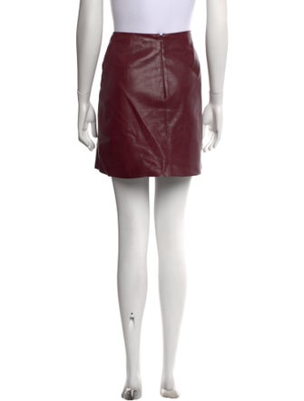 Adam Lippes Leather Mini Skirt