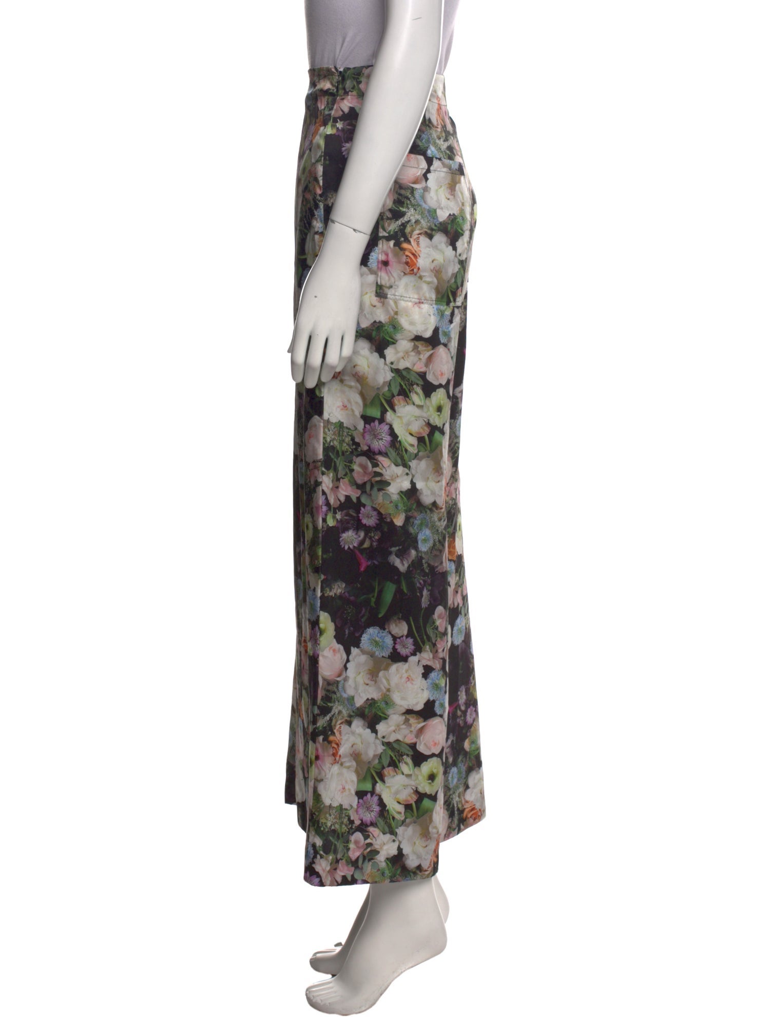 Adam Lippes Floral Print Wide Leg Pants