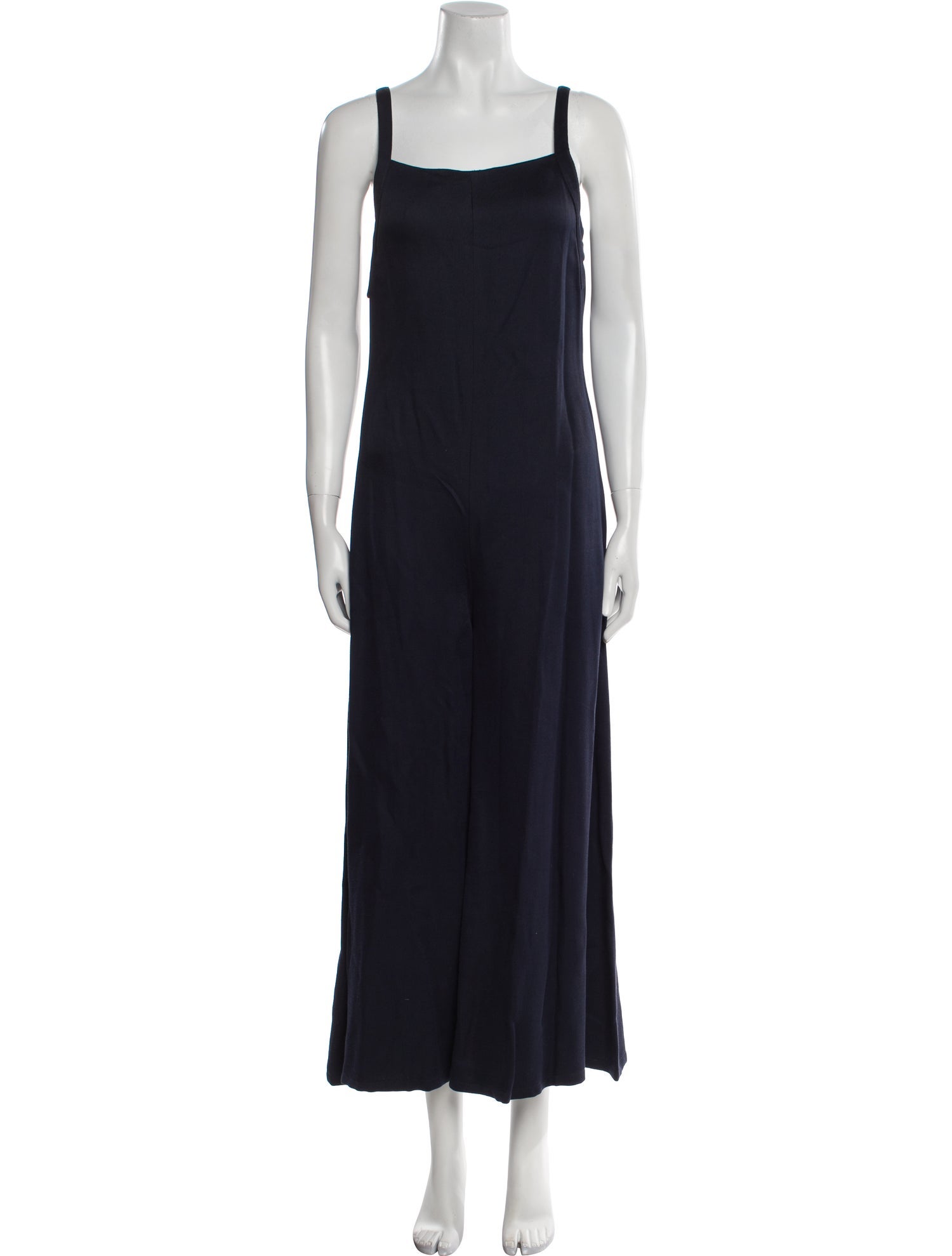 Adam Lippes Silk Square Neckline Jumpsuit