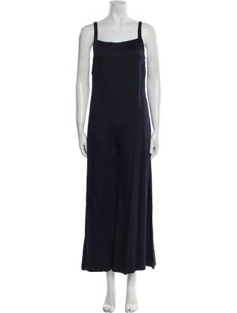 Adam Lippes Silk Square Neckline Jumpsuit