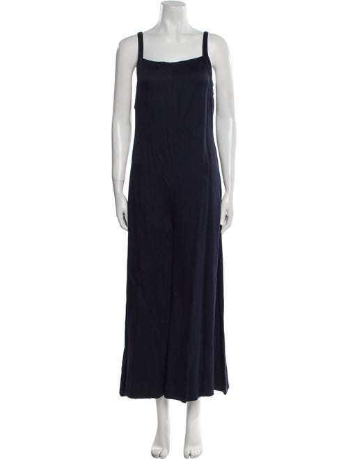 Adam Lippes Silk Square Neckline Jumpsuit