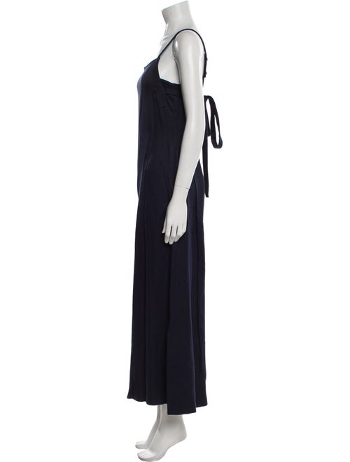 Adam Lippes Silk Square Neckline Jumpsuit