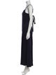 Adam Lippes Silk Square Neckline Jumpsuit
