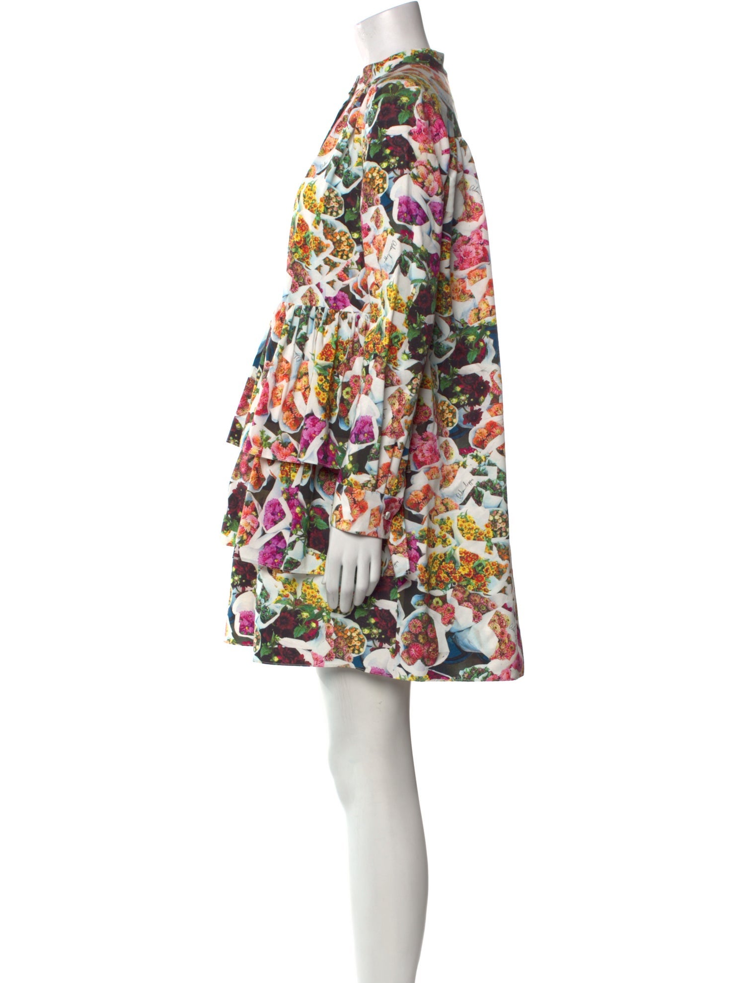 Adam Lippes Printed Mini Dress
