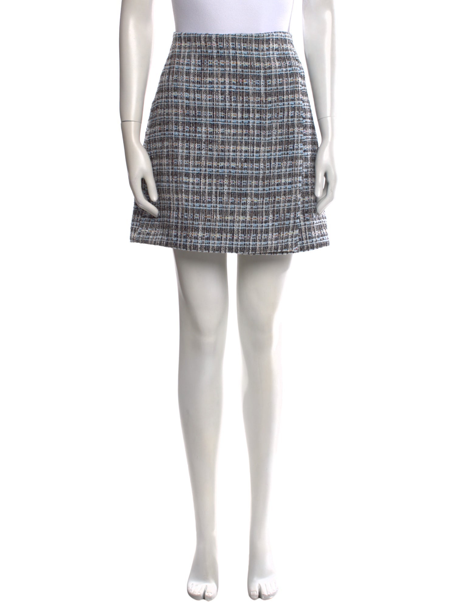 Adam Lippes Plaid Print Mini Skirt