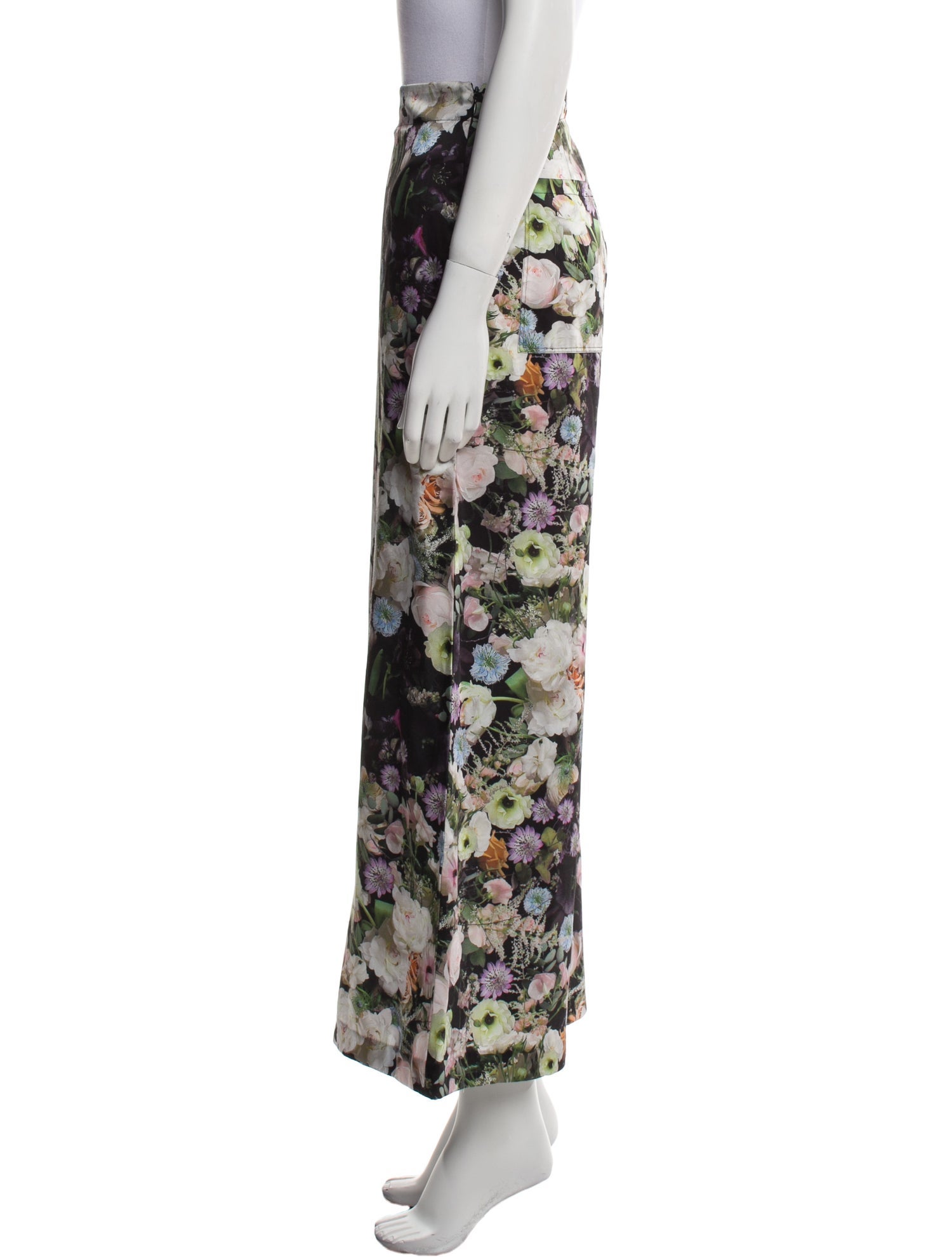Adam Lippes Floral Print Wide Leg Pants