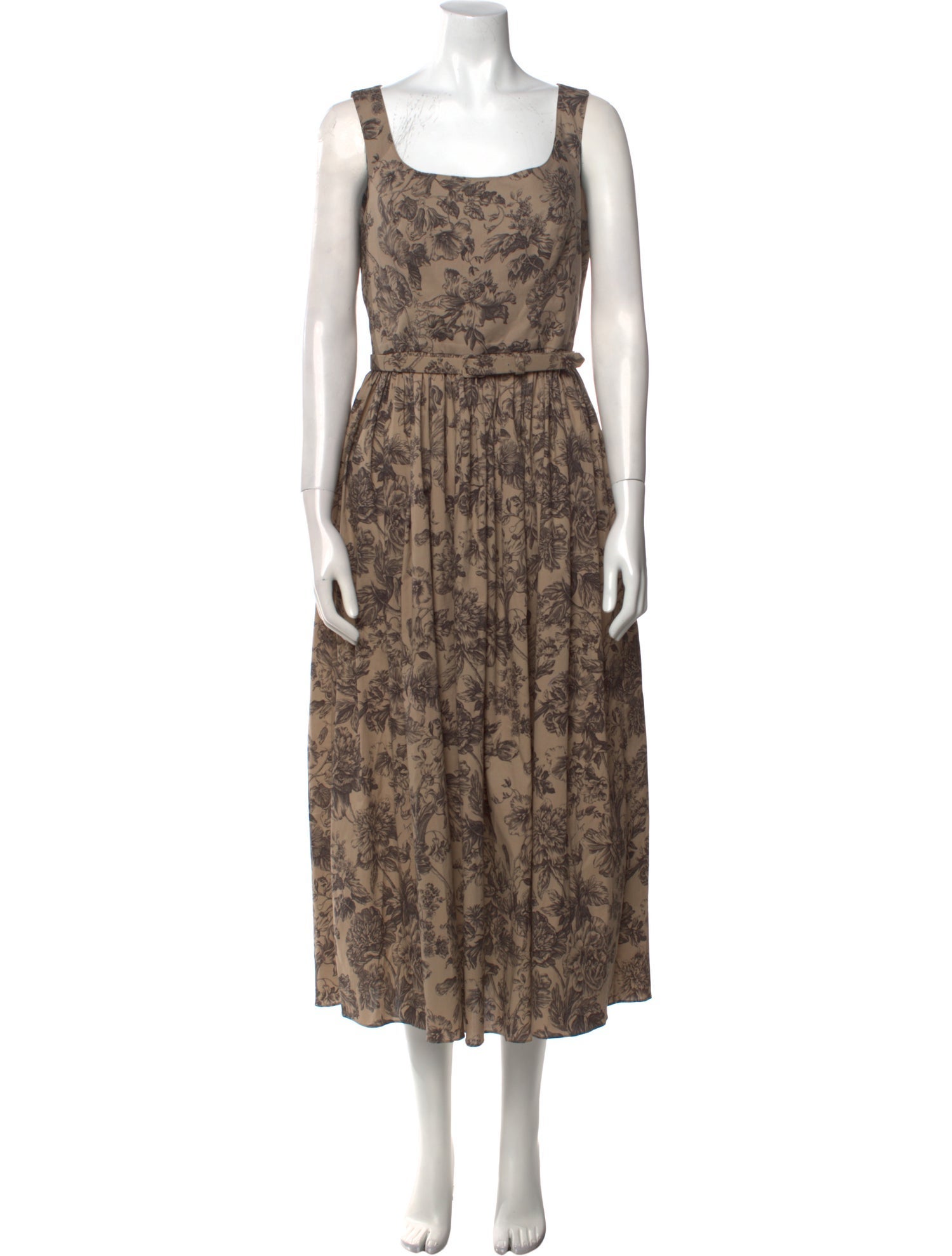 Adam Lippes Floral Print Long Dress