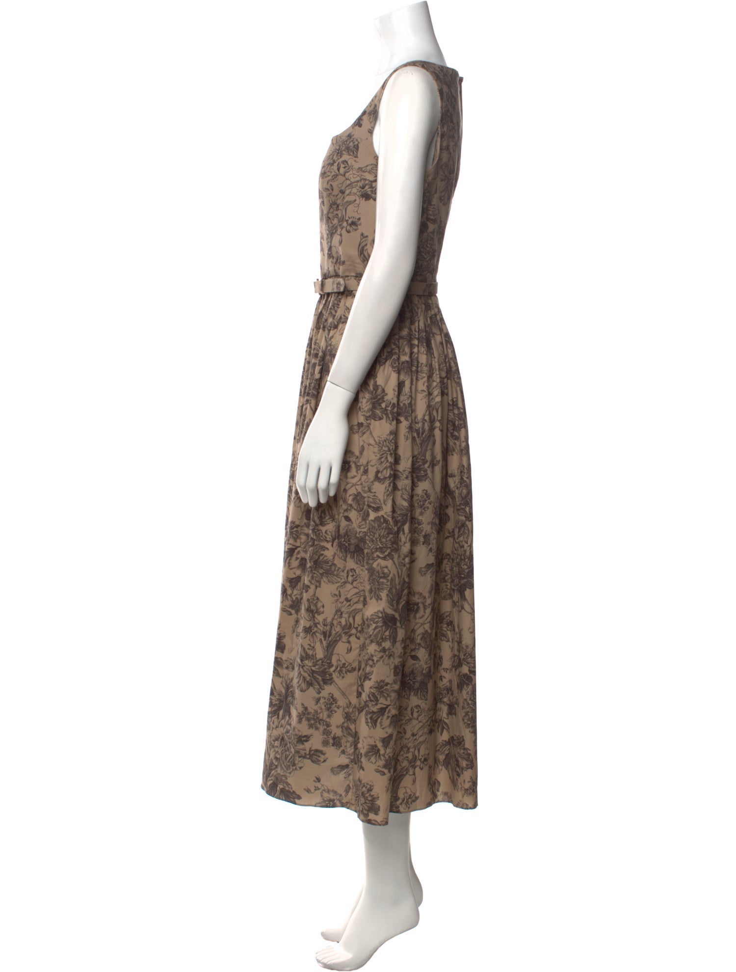 Adam Lippes Floral Print Long Dress