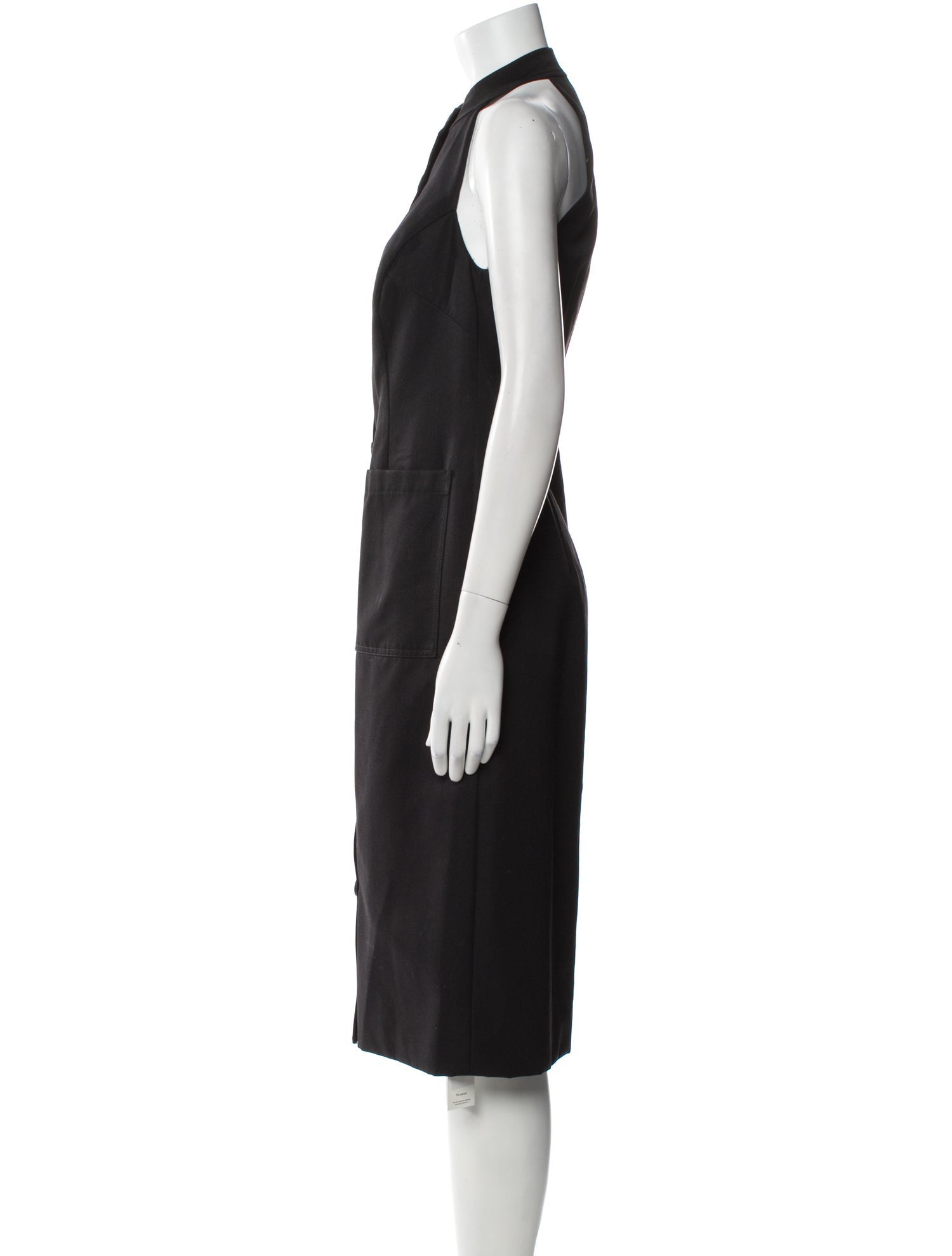 Adam Lippes Mock Neck Midi Length Dress