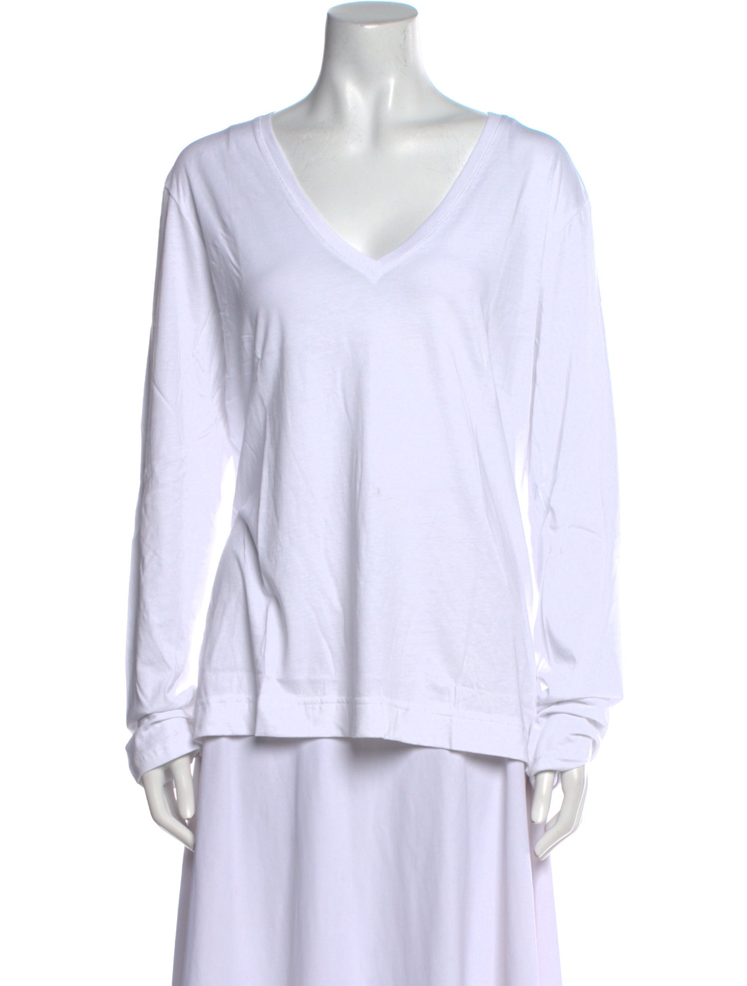 Adam Lippes V-Neck Long Sleeve Top w/ Tags