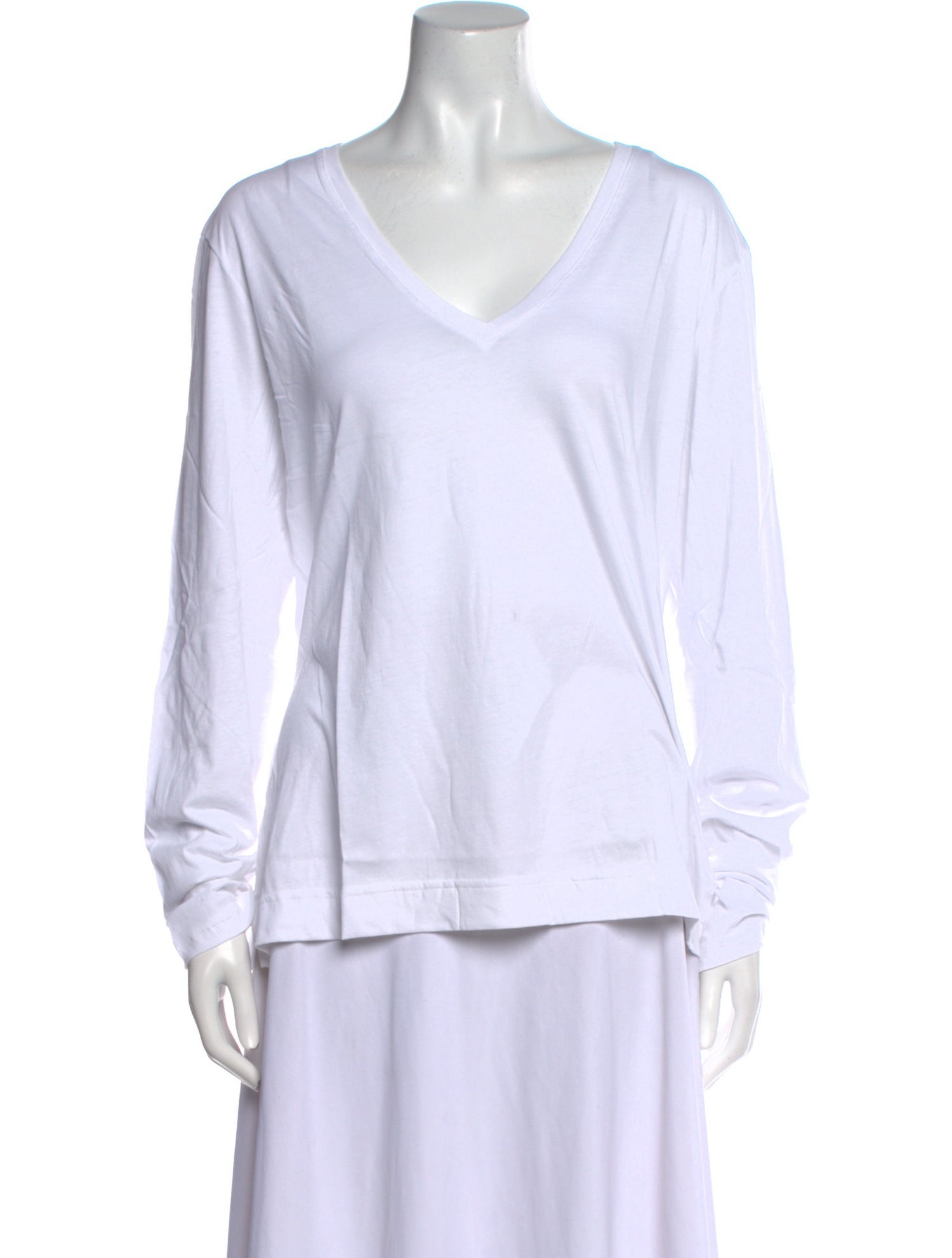 Adam Lippes V-Neck Long Sleeve Top w/ Tags