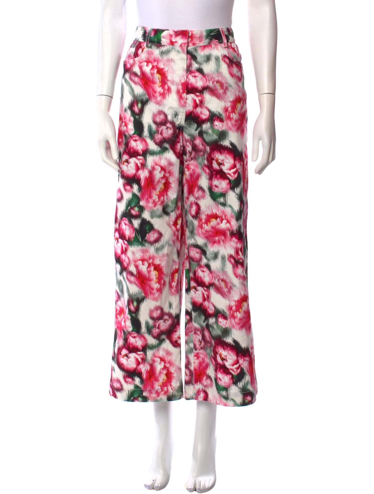 Adam Lippes Printed Wide Leg Pants