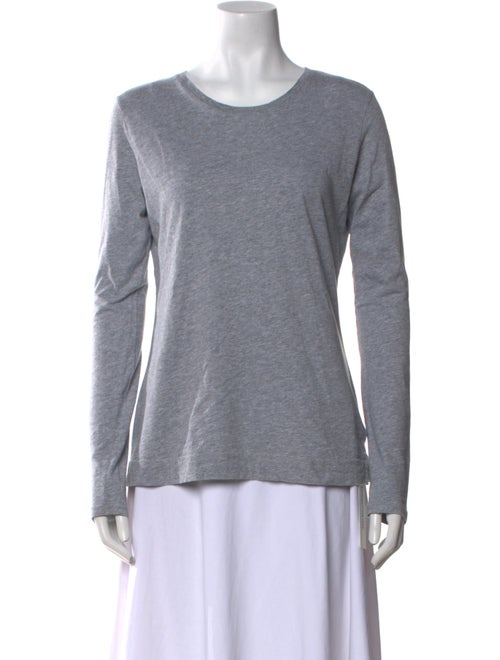 Adam Lippes Scoop Neck Long Sleeve T-Shirt