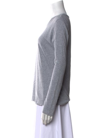 Adam Lippes Scoop Neck Long Sleeve T-Shirt