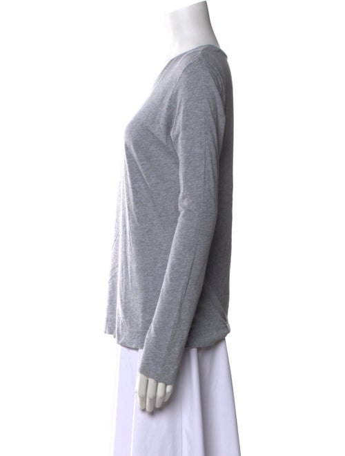 Adam Lippes Scoop Neck Long Sleeve T-Shirt