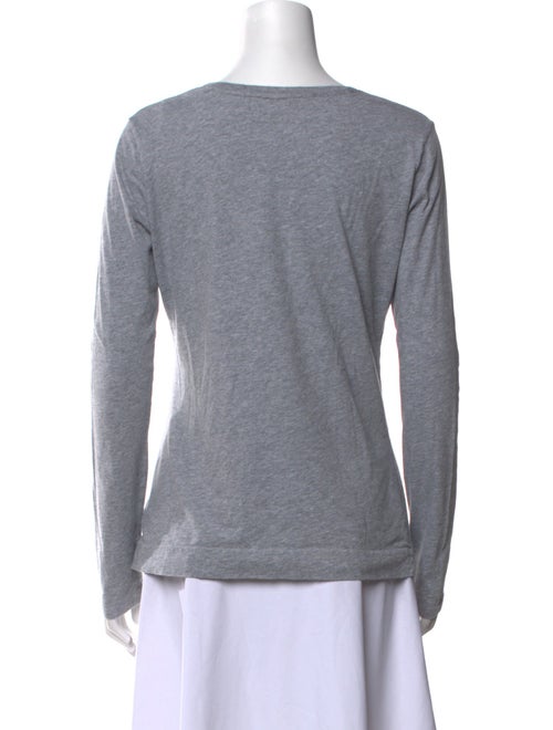 Adam Lippes Scoop Neck Long Sleeve T-Shirt