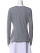 Adam Lippes Scoop Neck Long Sleeve T-Shirt