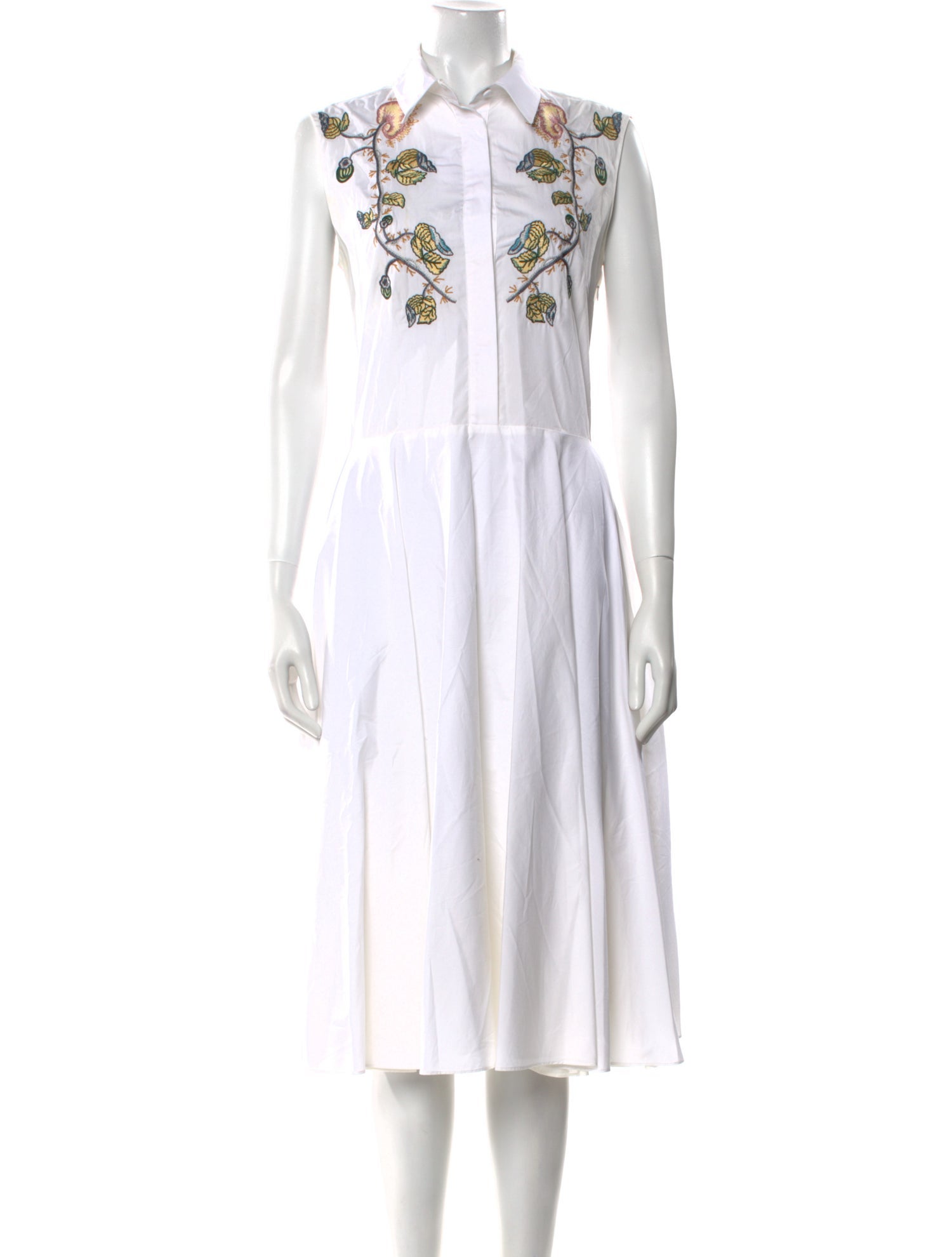 Adam Lippes Striped Knee-Length Dress