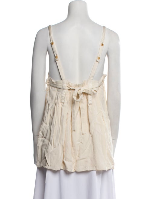 Adam Lippes Square Neckline Sleeveless Top
