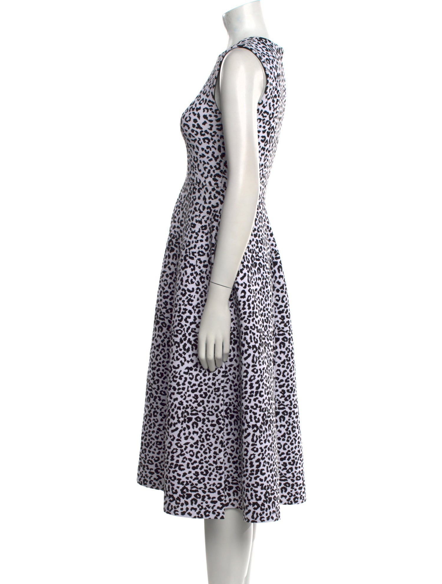 Adam Lippes Animal Print Midi Length Dress