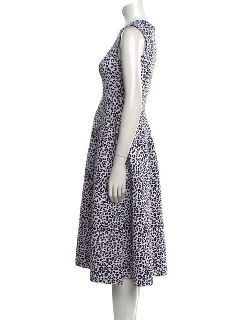 Adam Lippes Animal Print Midi Length Dress