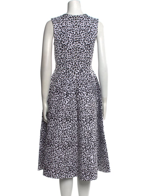 Adam Lippes Animal Print Midi Length Dress