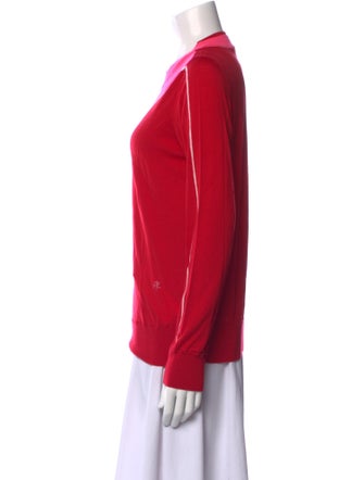 Adam Lippes Merino Wool Colorblock Pattern Sweater