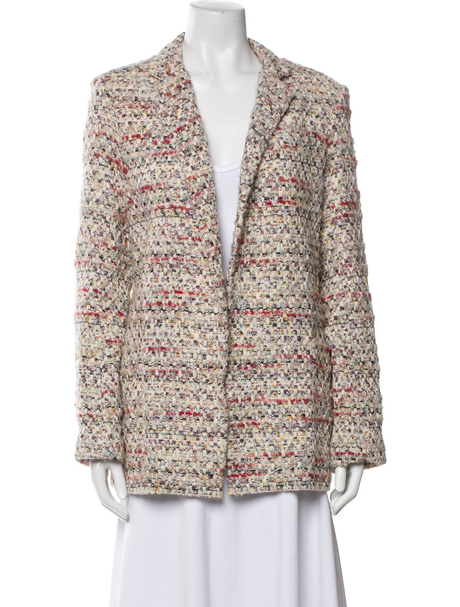 Adam Lippes Tweed Pattern Blazer