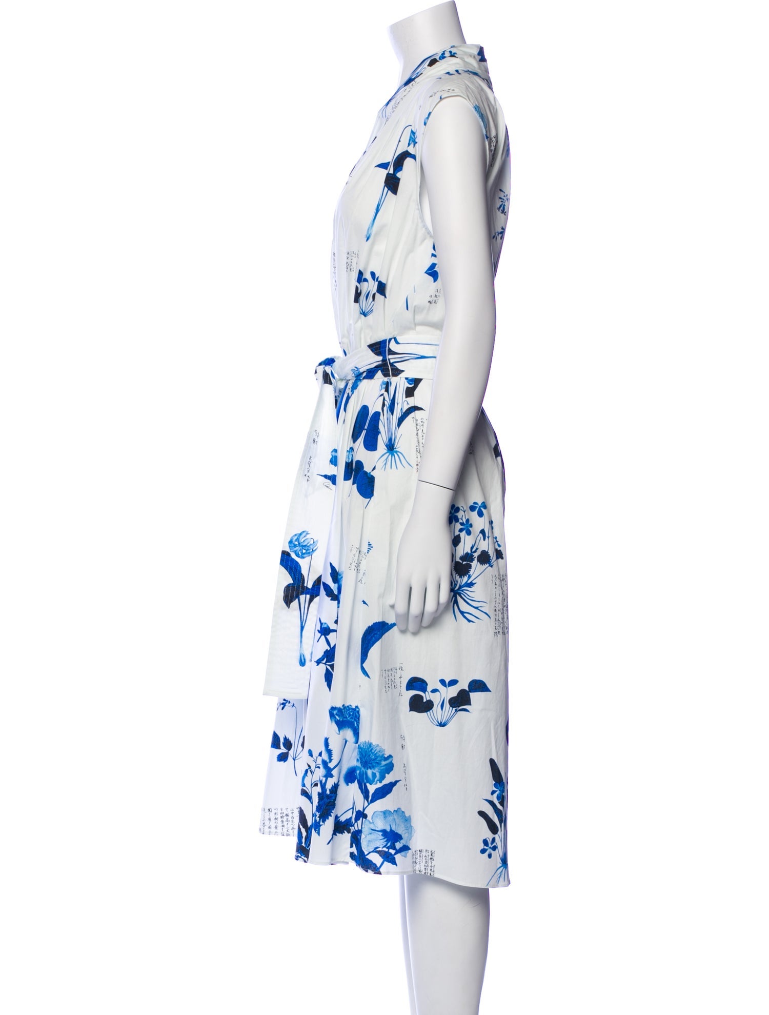 Adam Lippes Floral Print Midi Length Dress