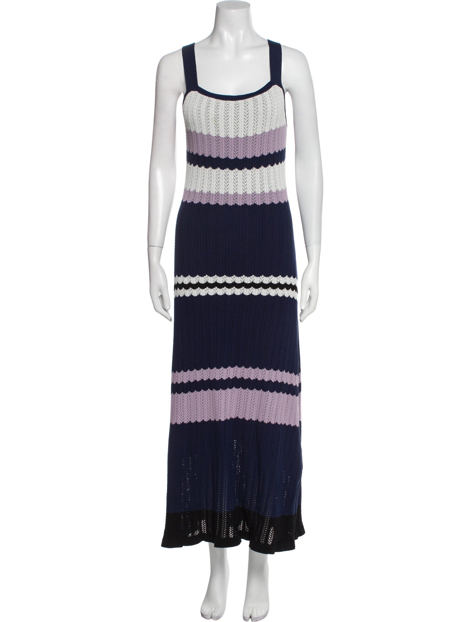 Adam Lippes Striped Long Dress