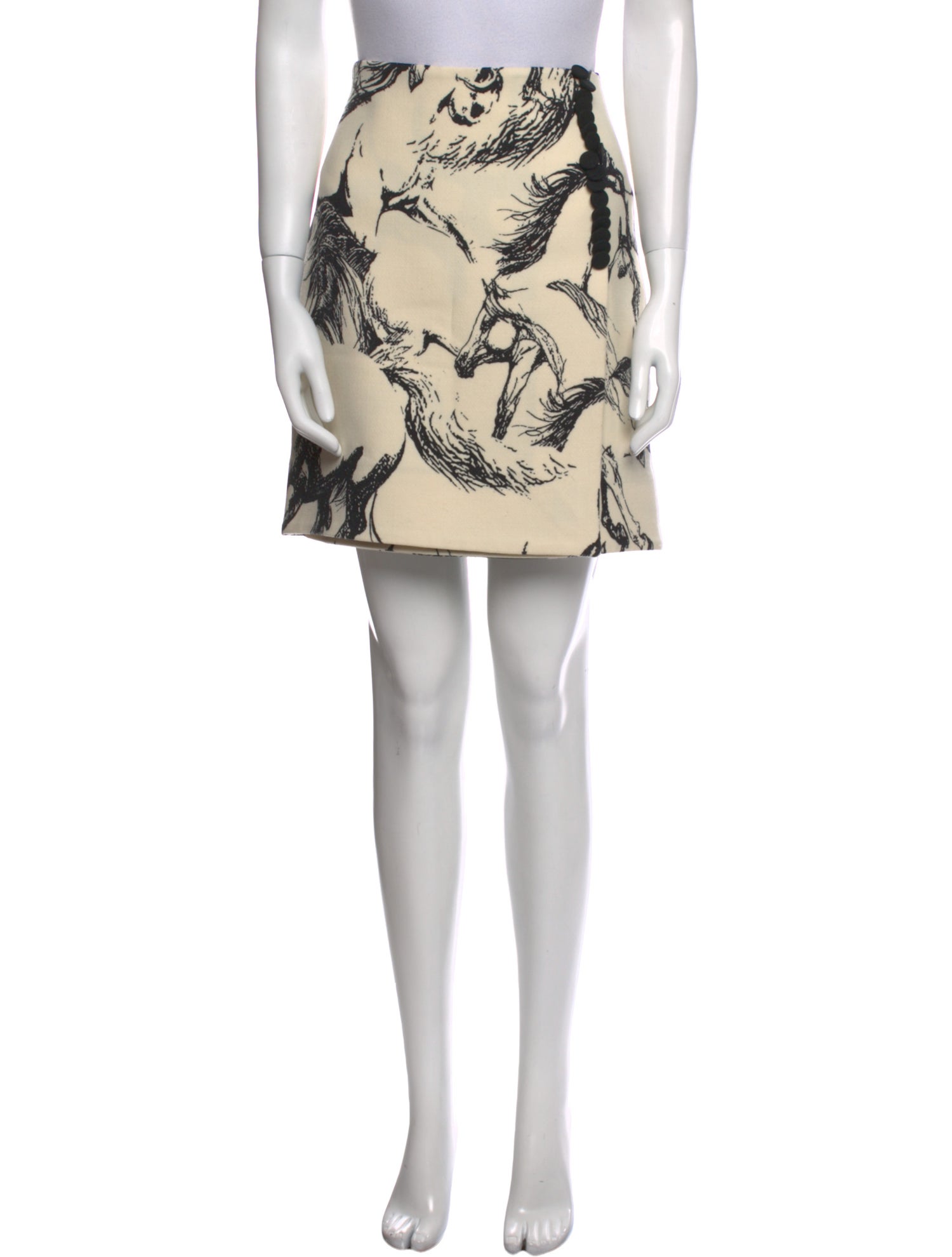 Adam Lippes Wool Mini Skirt