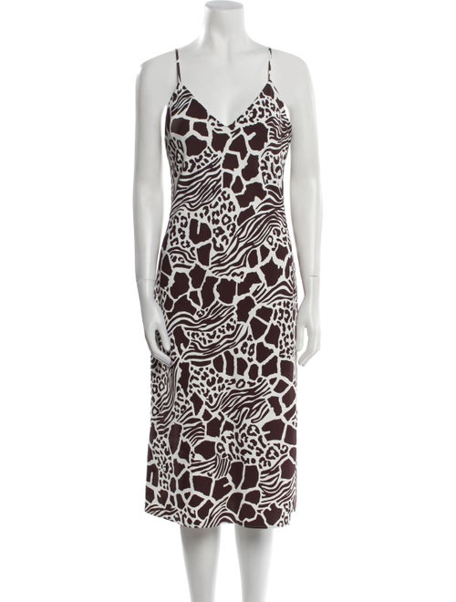 Adam Lippes Printed Midi Length Dress