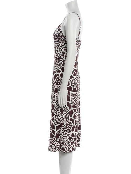 Adam Lippes Printed Midi Length Dress