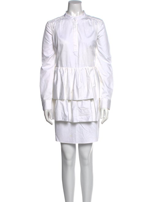 Adam Lippes Mock Neck Mini Dress