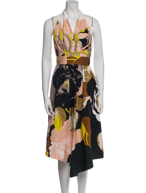 Adam Lippes Printed Midi Length Dress