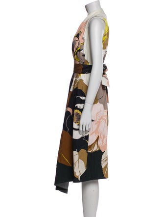 Adam Lippes Printed Midi Length Dress