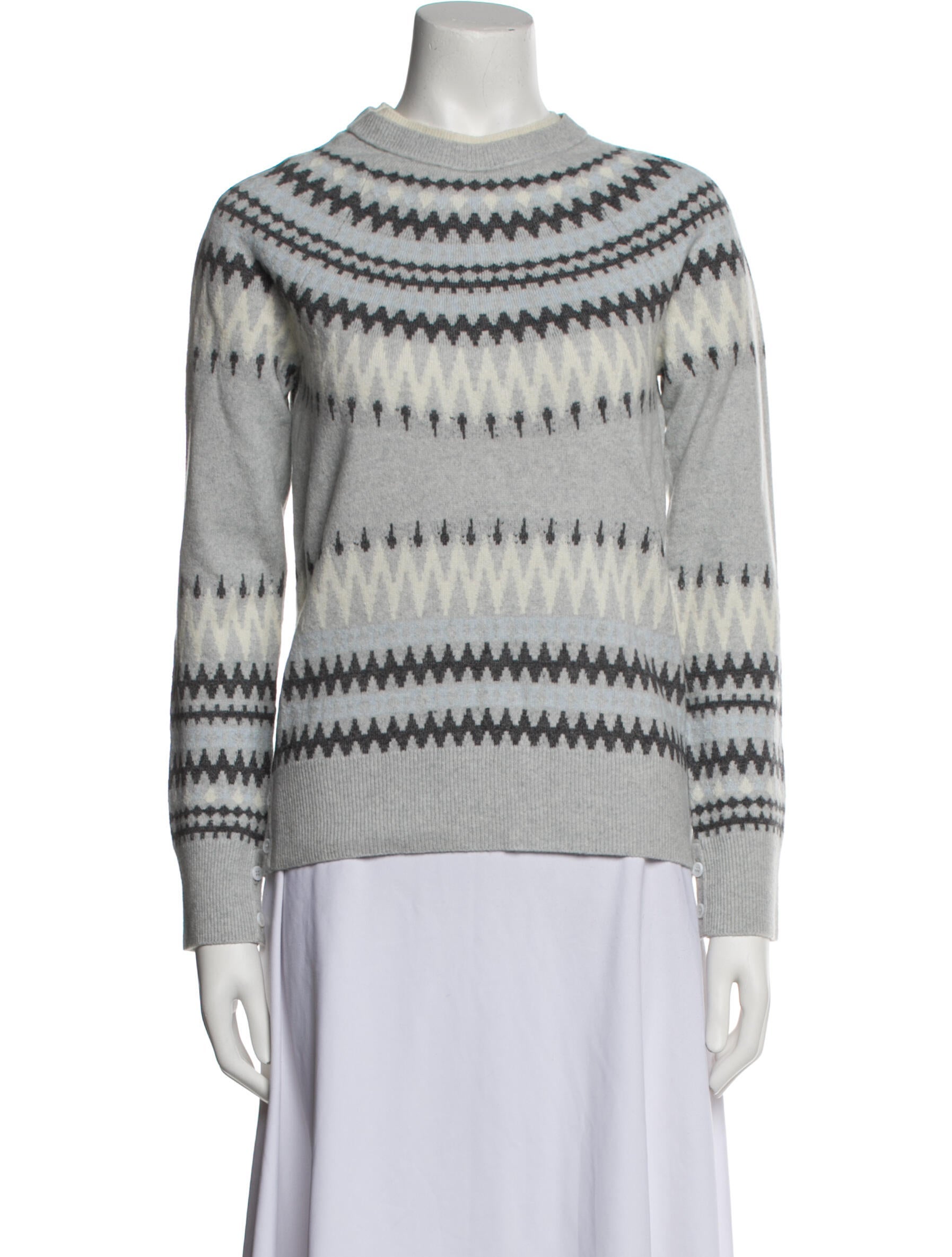 Adam Lippes Printed Turtleneck Sweater w/ Tags